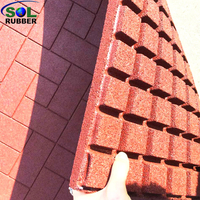 1m*1m 30mm Thick Unique Design Horse Stable Rubber Mat