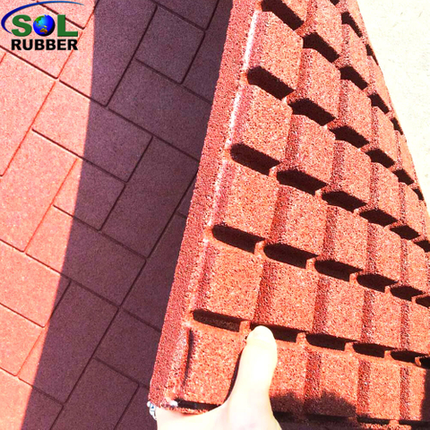 1m*1m 30mm Thick Unique Design Horse Stable Rubber Mat