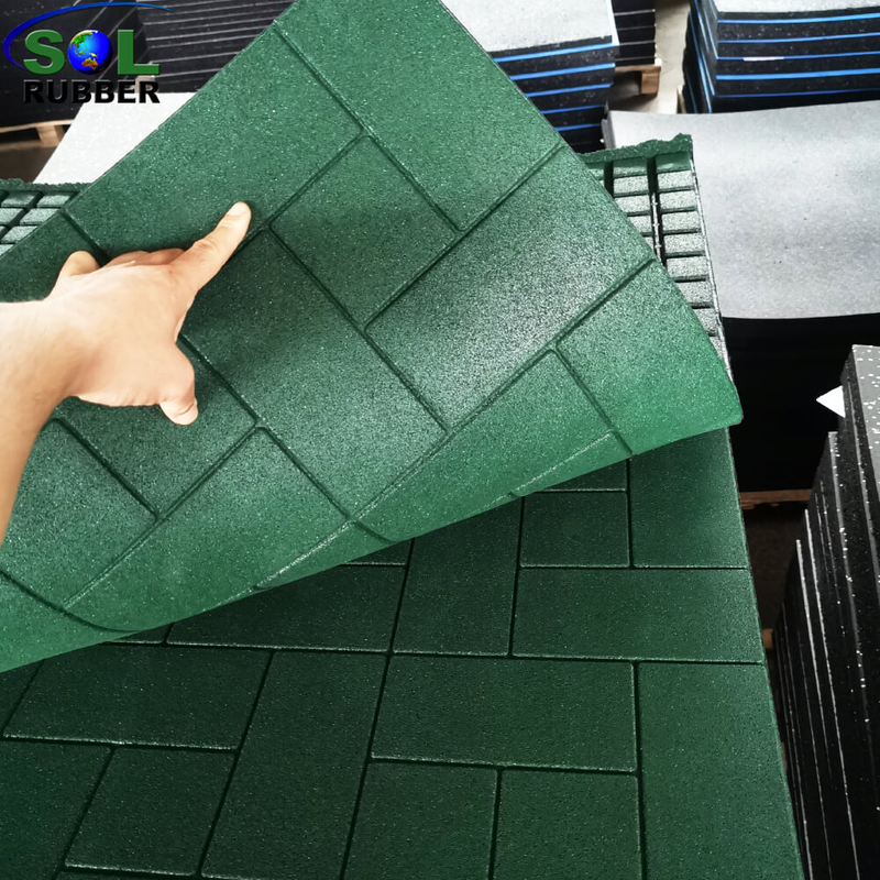 1m*1m 30mm Thick Unique Design Horse Stable Rubber Mat
