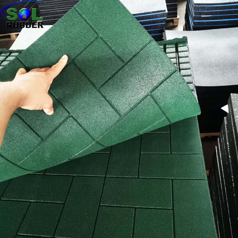 1m*1m 30mm Thick Unique Design Horse Stable Rubber Mat