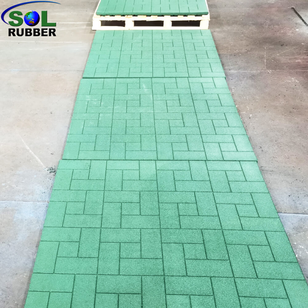 30mm Thick Unique Design Horse Stable Rubber Flooring