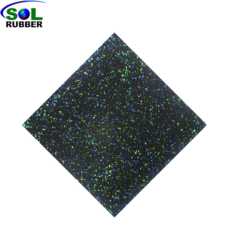 SLGT-Mixed Color SOL RUBBER High Quality Natural Rubber Mat Rubber for Gym Rubber Flooring Soundproof Mat for Floor Anti Vibration Mat