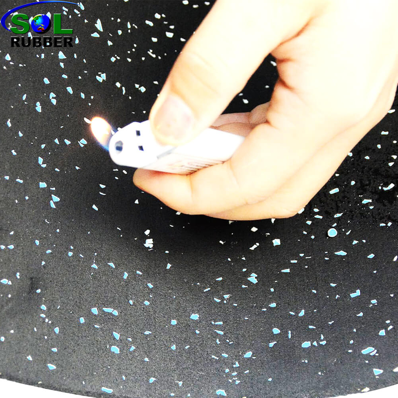 8mm Shock Absorption Sports Training Gym Rubber Mat Protective Flooring Rubber Floor