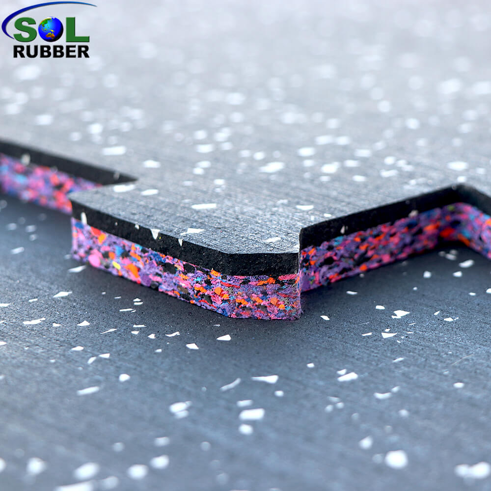 8mm Shock absorption Fitness Puzzle Gym Rubber Flooring 