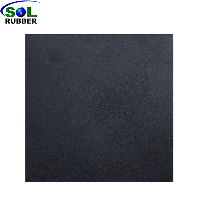 SLGT-Green SOL RUBBER Gym Black with White Color Rubber Gym Flooring Tile for Crossfit