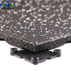 SLCGTEI20-WF Shock Absorbing White EPDM Flecks Rubber Gym Floor Tiles