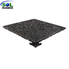 SLCGTEI20-WF Shock Absorbing White EPDM Flecks Rubber Gym Floor Tiles