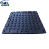 SLCGTEI20-WF Shock Absorbing White EPDM Flecks Rubber Gym Floor Tiles