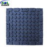 SLCGTEI20-WF Shock Absorbing White EPDM Flecks Rubber Gym Floor Tiles